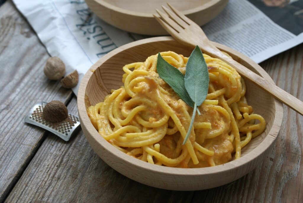 Sütötökkrémes spaghetti